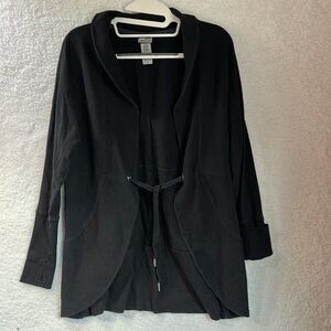 Champion Women’s Athletic Black Open Cardigan Sweater Size Small